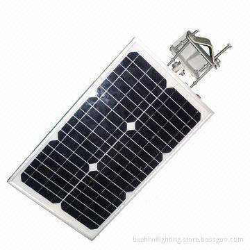 High-effect Solar LED Streetlight, All-in-one, 15W Power, -30 to 70°C Working Temperature